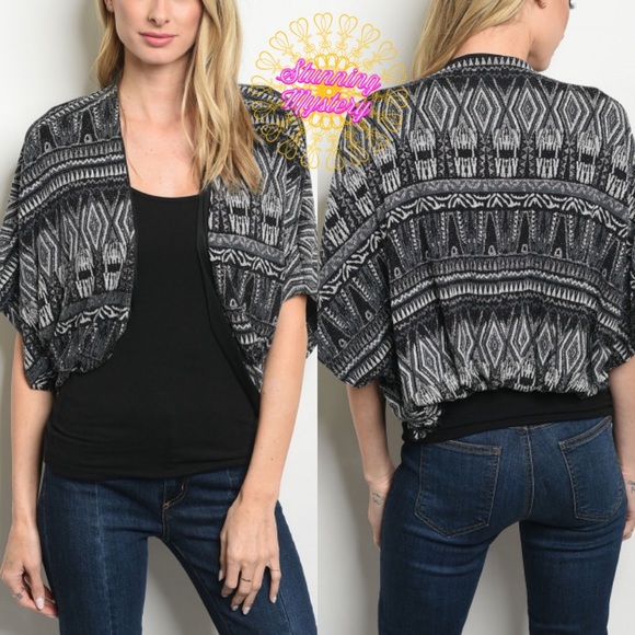 💕 Sparkle Silver Black Cardigan - Picture 4 of 8